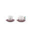 Kawki Set Of 2 Cups And Saucers