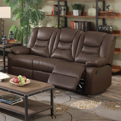 Cortland Faux Leather Reclining Sofa
