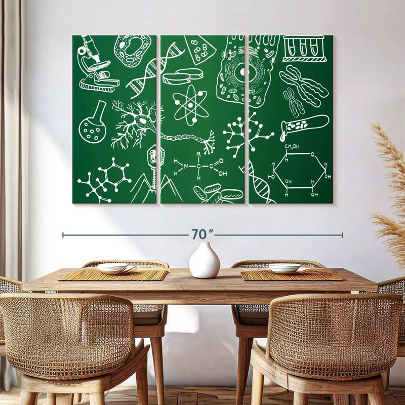 Keiri Chalkboard Science Doodle, 42" H x 65" W