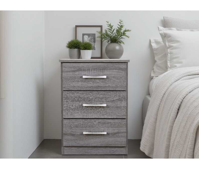 Ottawa Gray Nightstand, Gray