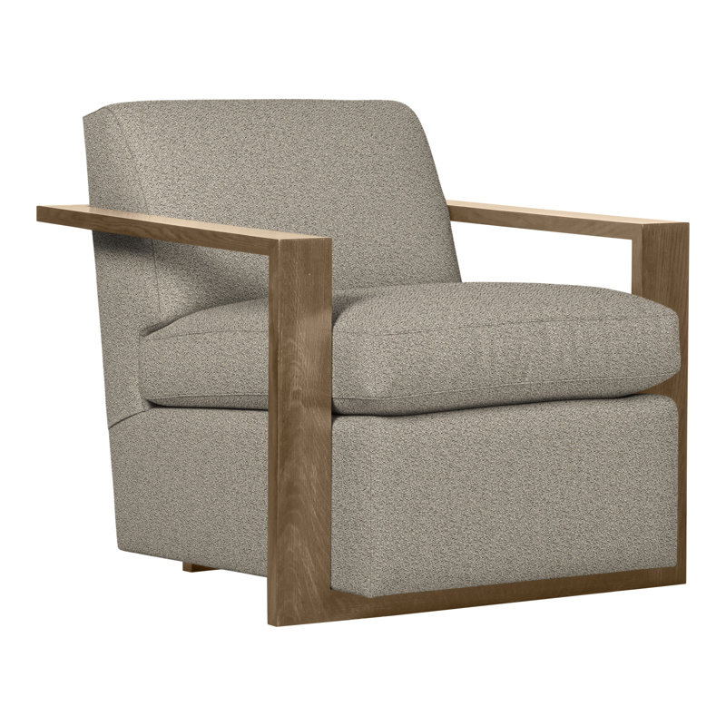 Thom Filicia Home 32" Wide Upholstered Armchair, Hampton, Impala Linen