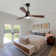 48 Inch Wood Ceiling Fan With 3 Solid Wood Blades Remote Control Reversible Dc Motor For Living Room