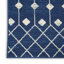 Tapis géométrique bleu marine / blanc Whanger-1480597140