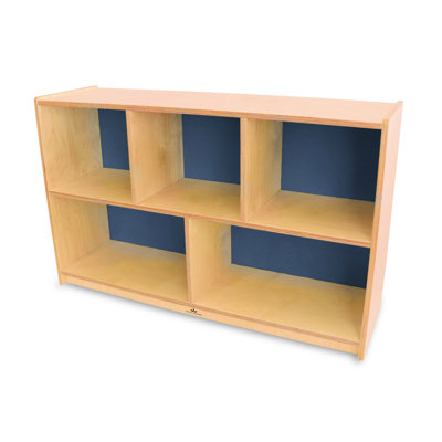 5 Compartment Manufactured Wood Shelving Unit