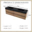 Meuble-lavabo mural 72 po avec lavabo à surface solide noir-475304358