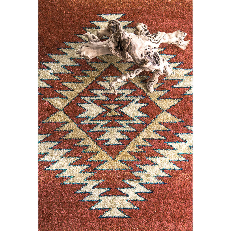 Lachine Southwestern Indoor Rug, Rectangle 6'7" x 9'