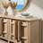 Rowan 91" Reclaimed Pine 4-Door Crossbar Sideboard Cabinet