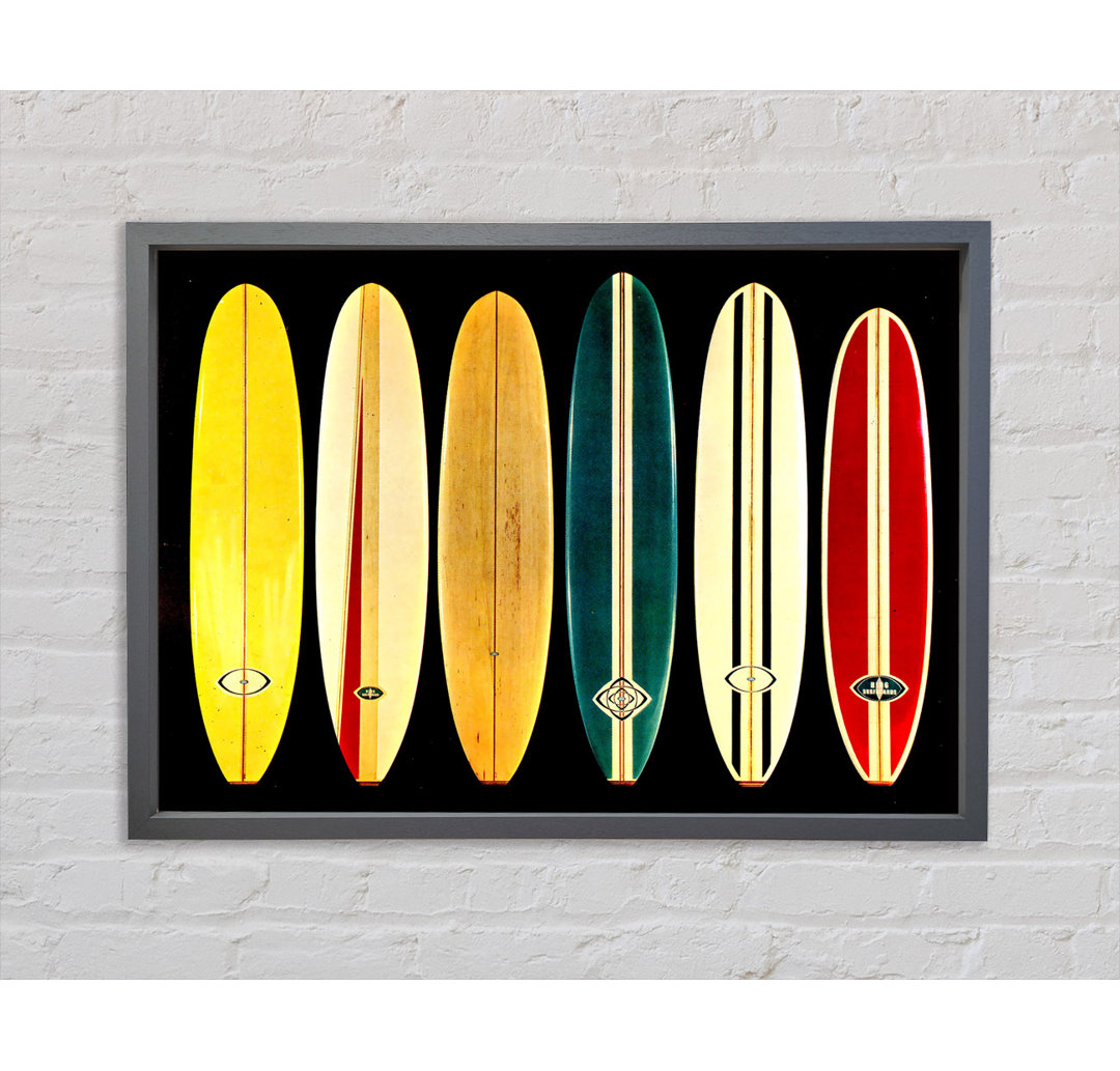 Surfboards At The Ready - Einzelne Bilderrahmen Kunstdrucke auf Leinwand