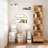 6 Tier Rotating Bookshelf, 360° Display Round Spinning Bookshelf With Wheels And Drawer, Space-saving, Small Space Rotating Bookshelf Tower For Bedroom, Living Room, Home, Office, Wood