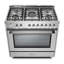 Cuisinière à double combustible 36 pouces Verona Prima Series avec 5 brûleurs scellés (acier inoxydable)-1578572842