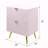 High Gloss 2-Drawer Nightstand-1758266596