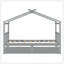 Lit simple en bois avec tiroirs, gris-129747094