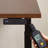 Walnut Rectangular Solid Wood Standing desk-1805540762