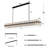 80-Lights Modern Crystal Rectangular Kitchen Island Chandelier (Bulbs Include)-1961342625