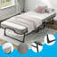 Lit pliant contemporain en métal de 31 po de largeur, lit simple escamotable pour les invités-1652798499