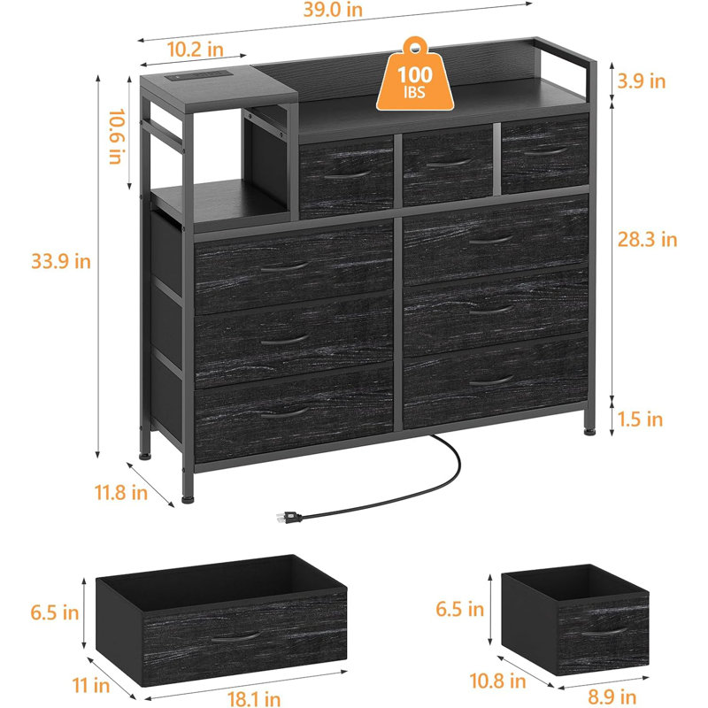 Mintu 9 Drawer Storage Drawer