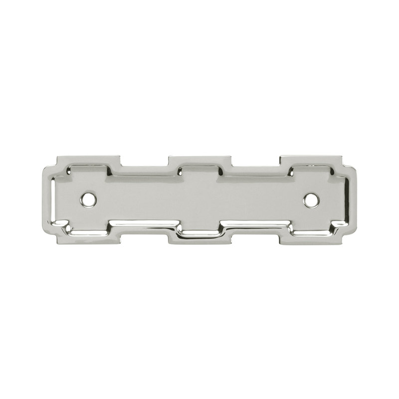 Coventry Collection Pull Backplate, Polished Nickel, 4.25" H x 1.25" W