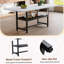 Ensemble 9 pièces de table et chaises modernes avec rangement et 8 chaises-1735491231