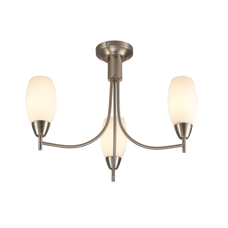 Glass Semi Flush Mount