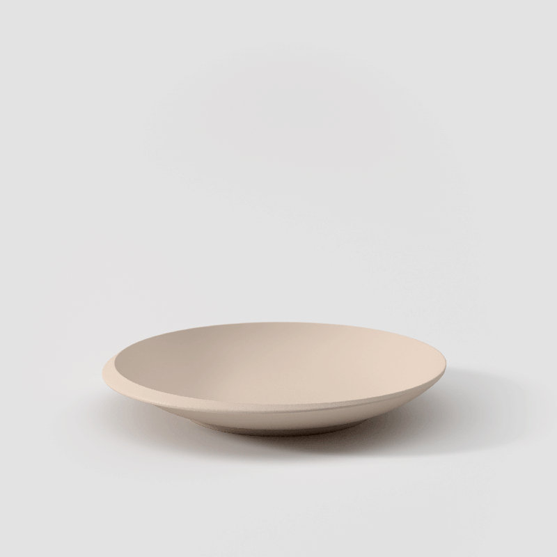Villeroy & Boch - NewMoon Beige Shallow Bowl, Premium Porcelain, 9.75 in, 9.84"