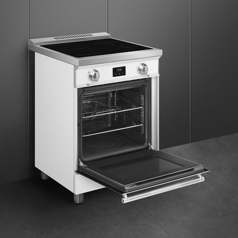 SMEG Professional Range, 24" - INDUCTION, Matte White