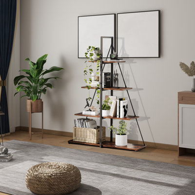 143.3cm H x 34cm W Metal Bookcase