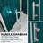 34" W X 72" H Frameless  Bifold Pivot Swing Glass Shower Door With Tempered Glass Panel-102629728