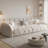 Beige Polyester 3 - Piece Living Room Set