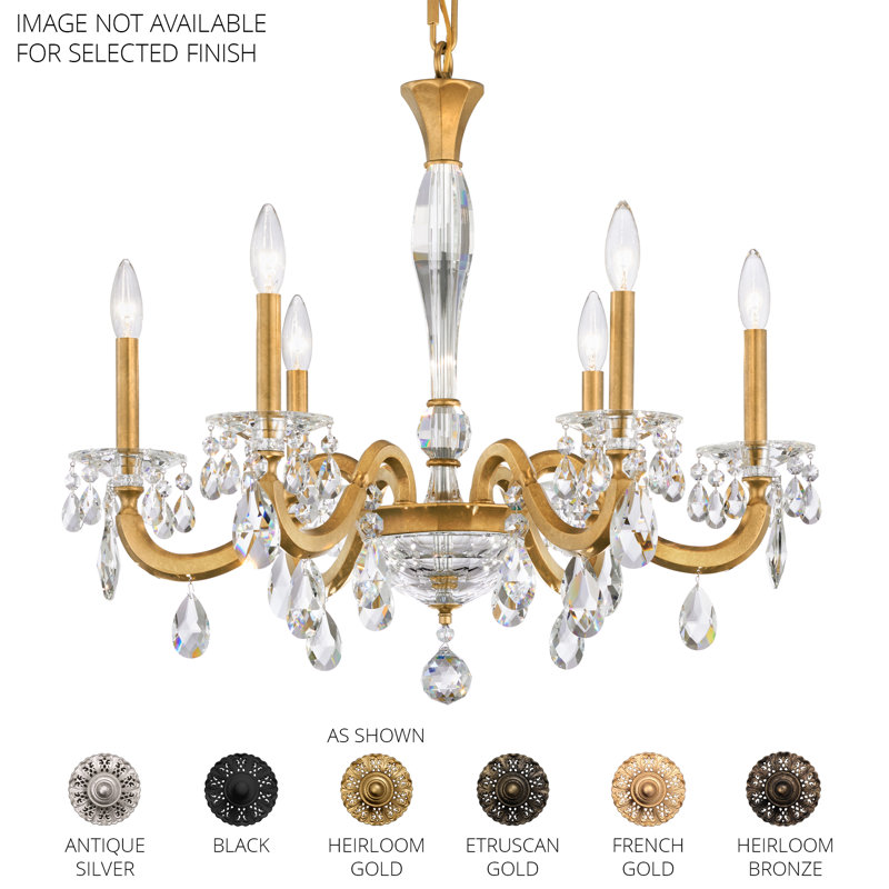San Marco 6 - Light Chandelier, Heirloom Bronze