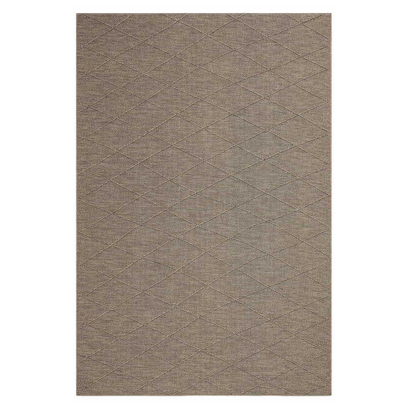 Tapis kilim Mila Mink, Rectangle 2 pi 8 po x 13 pi 2 po