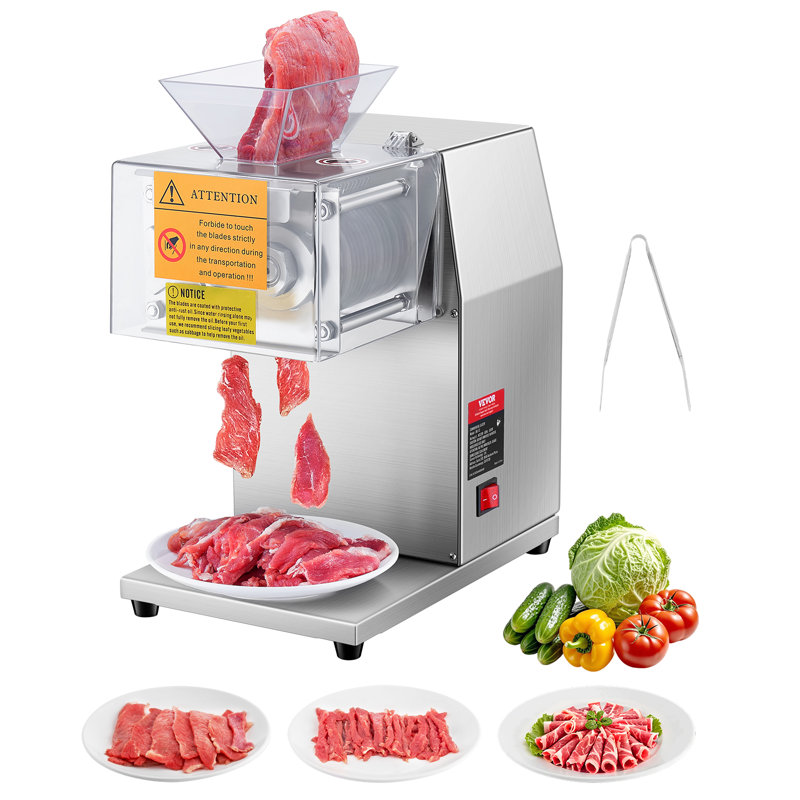 Trancheuse de viande électrique commerciale de machine à couper la viande 850W pour restaurant de cuisine