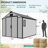 8 FT.W x 10 FT.D Outdoor Resin Storage Shed with Floor, Large Tool Sheds