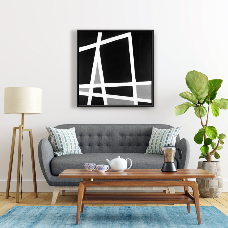 " Black And White Abstract Shapes "