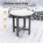 Petite table d'appoint ronde en PEHD pour l'extérieur, table de bout pour terrasse-21231914