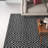 Diamond Black/Ivory Handwoven Indoor/Outdoor Rug-4422343