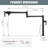 Deck Mounted Brass Pot Filler Kitchen Faucet with Double Handle and Joint Swing Arm-101968923