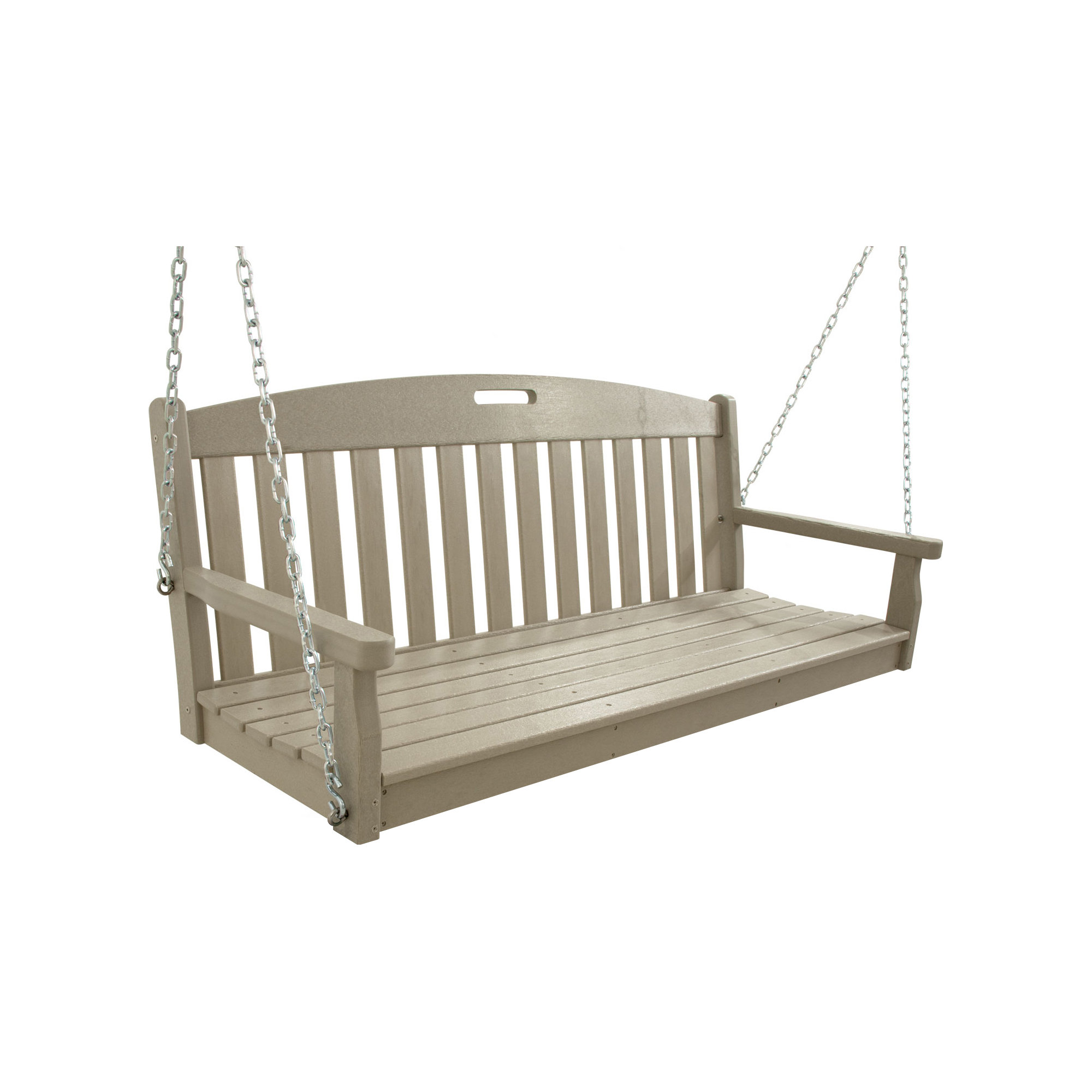 POLYWOOD Yacht Club 60" Swing, Sand Castle