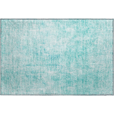 Premium Machine Washable Brittney Teal Rug