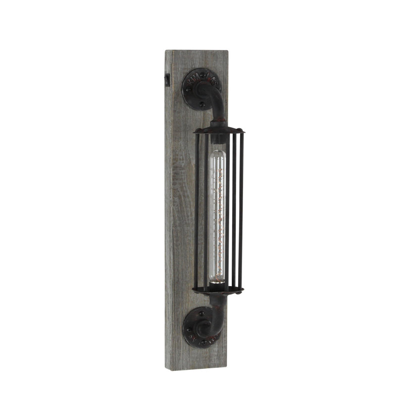 Corbett Metal Battery Operated Geometric Black Accent Lamp with Included Fixed LED Light
