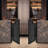 Wood Partition Door for Cafe & Entryway