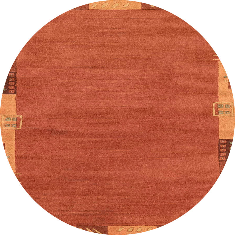 Abstract Indoor Rug, Round 7'