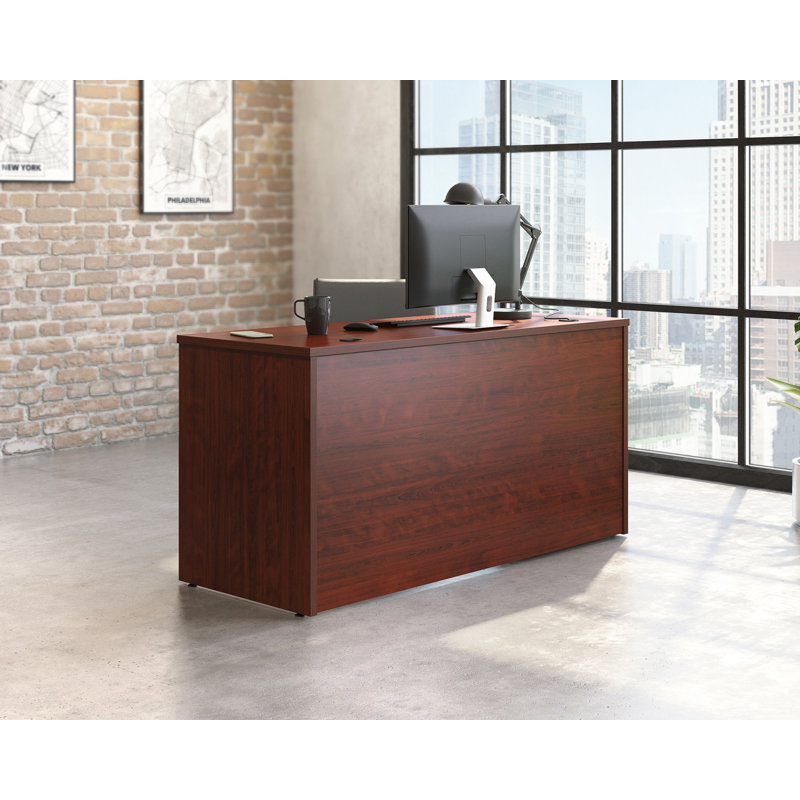Harriss 24 bureau coquille / Cred / retour Ne, Cerisier classique, H 29,291 po x l 59,055 po x P 23,465 po