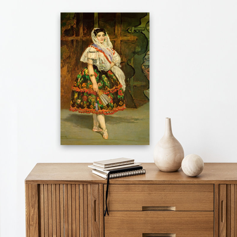 Lola de Valence, 1862, portrait impressionniste contemporain, estampe murale urbaine, H 18 po x l 12 po