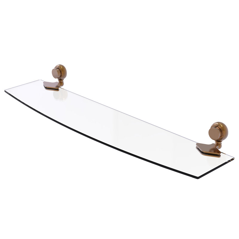 Venus Bracket Shelf, Brushed Bronze, 24" W x 5.5" L
