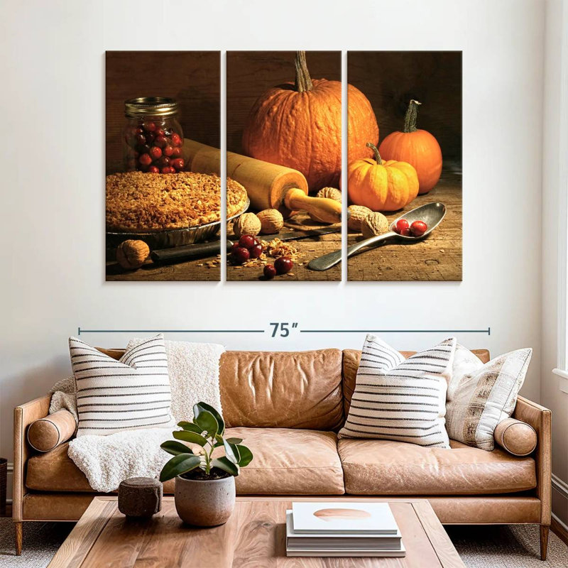 Yarlin Pumpkin Pie, 42" H x 65" W