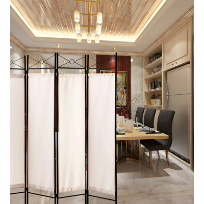 Rhiann 96'' W x 70'' H Folding Room Divider