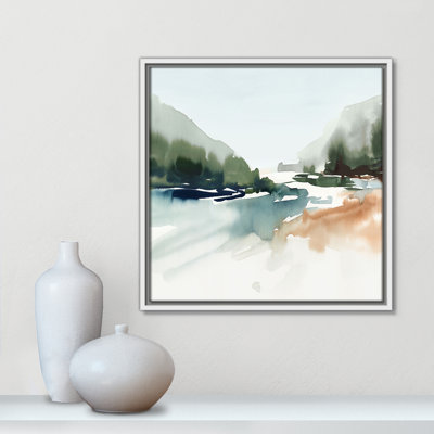 Harmonious Lake - Square Version Print par Isabelle Z