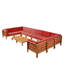 Neil Acacia 10 - Person Patio Conversation Set with Cushions