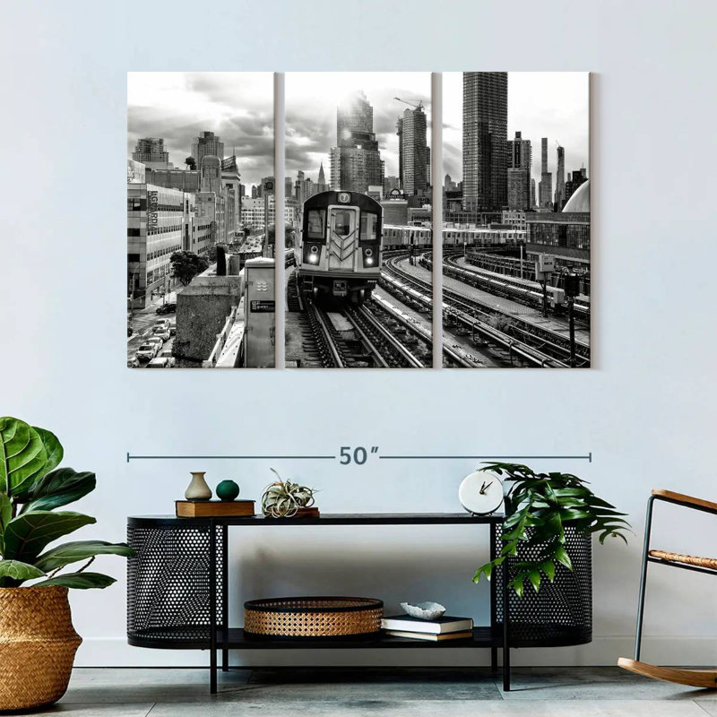 Mehar Line 7 Subway, 32" H x 50" W