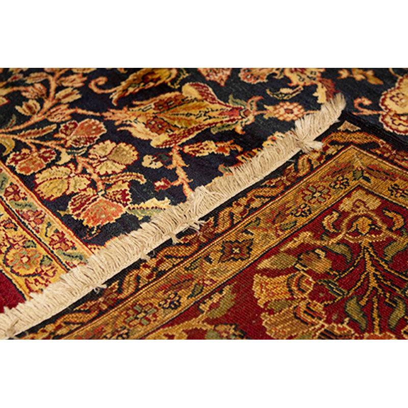 Wool Oriental Area Rug in Brown